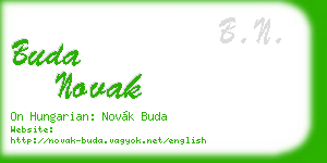 buda novak business card