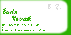 buda novak business card